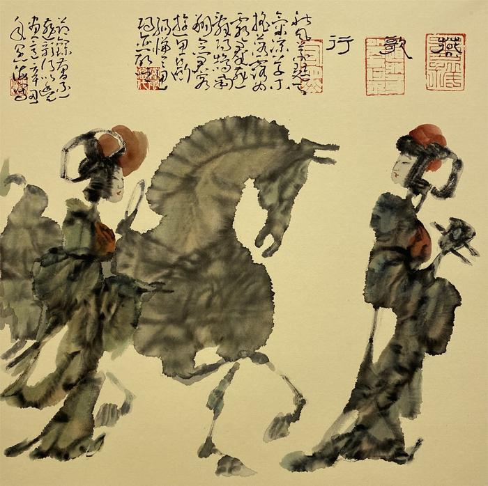 瑞虎送福--中國新漢畫創(chuàng)始人王闊海給您拜年